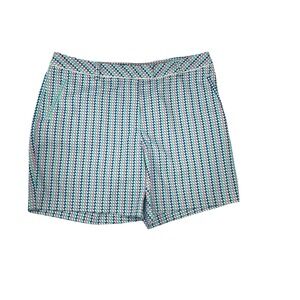 Lady Hagen Golf Shorts Geometric Print Pockets Casual Activewear Size 14 NWOT